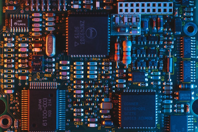 electronics components board