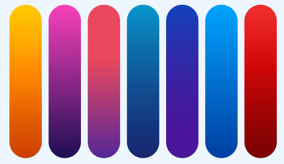 gradient colors bars